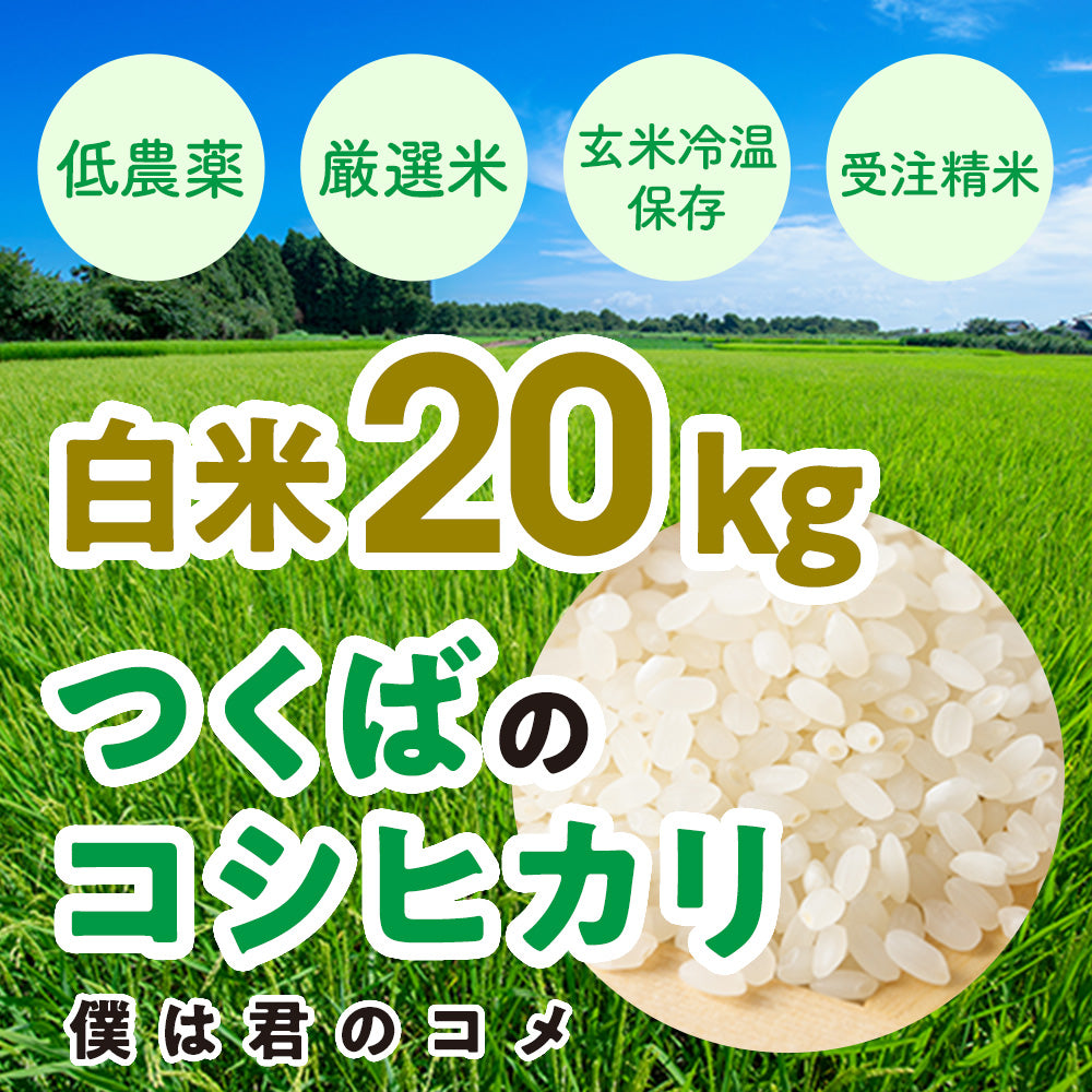 【玄米30kg】2023年新米 農家直送つくばの低農薬コシヒカリ「僕は君のコメ」 – いばらきいいもん商店